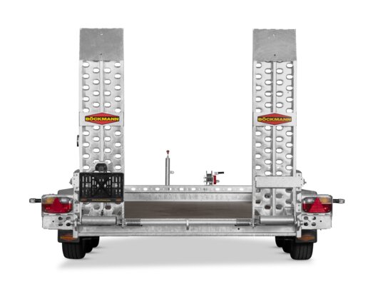 Böckmann Tridem Baumaschinentransporter - Lange Auffahrschienen