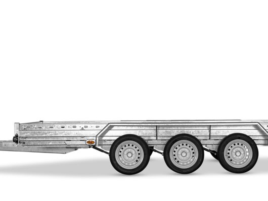 Böckmann Tridem Baumaschinentransporter - Maximale Bodenfreiheit