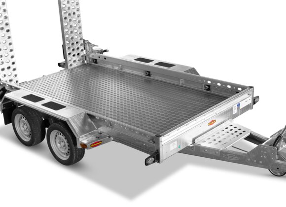 Böckmann Baumaschinentransporter Zubehör - Aluriffelblech auf Siebdruckboden
